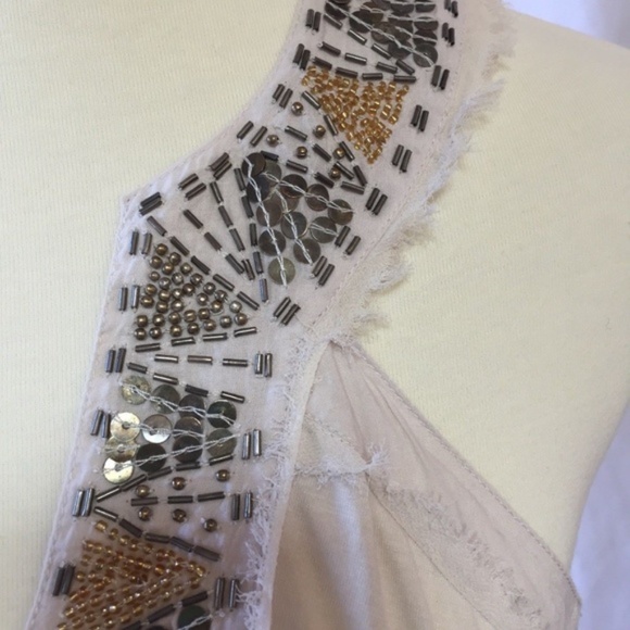Banana Republic Cotton Heritage Beaded Dress M - Picture 3 of 6